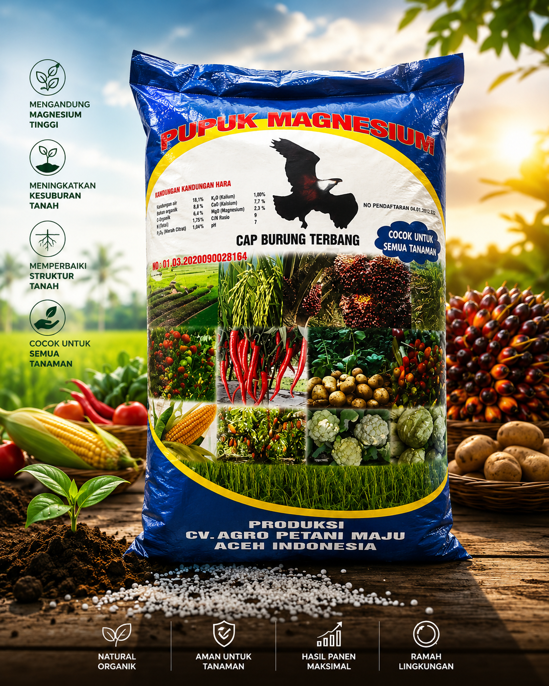Pupuk Magnesium Cap Burung Terbang CV Agro Petani Maju